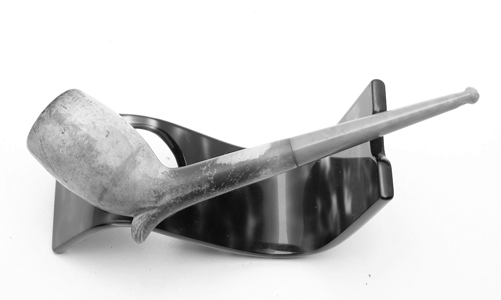 ​Antique Meerschaum French Long Tobacco Smoking Pipe Amber Stem - 1