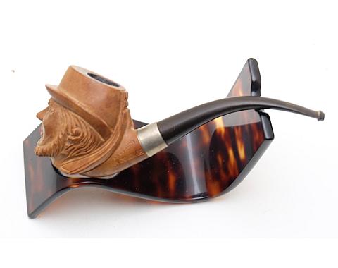 Ma Colombe St.Claude Men Head Carved Vintage Smoking Tobacco Pipe