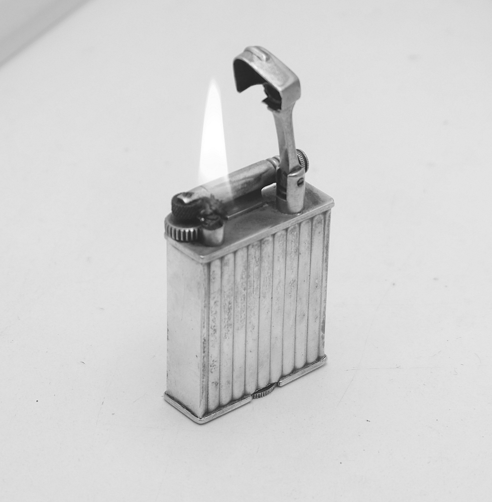 ​Parker Alfred Dunhill Paris Fab.Francaise Petrol Lighter Rare! Works good! - 8