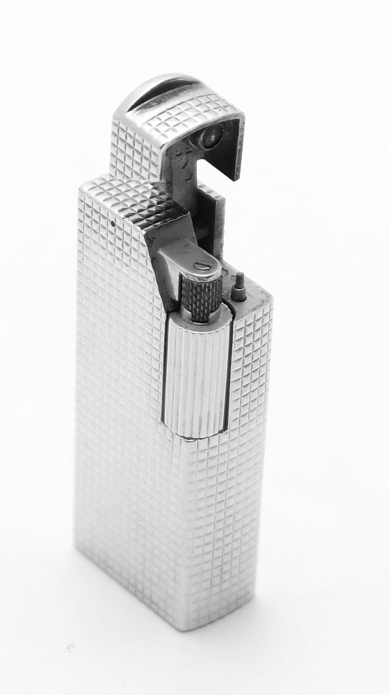 ​Dunhill Aldunil Paris Gas Lighter Solid Silver and Gold Plated Fully serviced! - 8