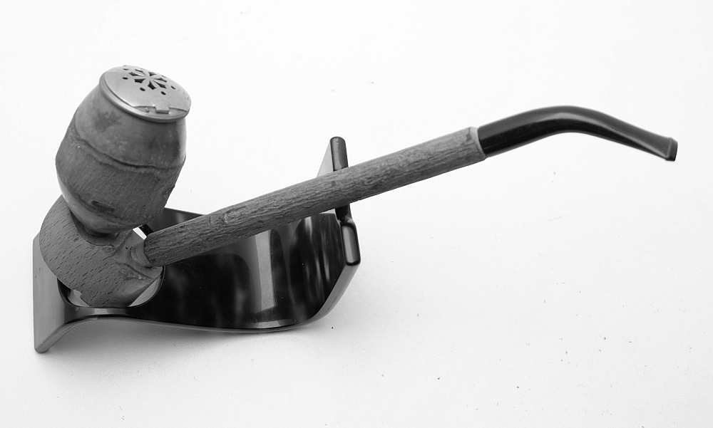 Unsmoked Cherrywood Beautiful French Vintage Tobacco Pipe Freehand - 1