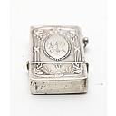 Silver 800 Automatic Petrol Lighter Germany 1900-1920S Works good! Rare! - 4 small