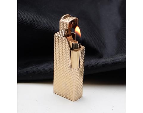 ​Dunhill Aldunil Paris Gas Lighter Solid Silver and Gold Plated Fully serviced!