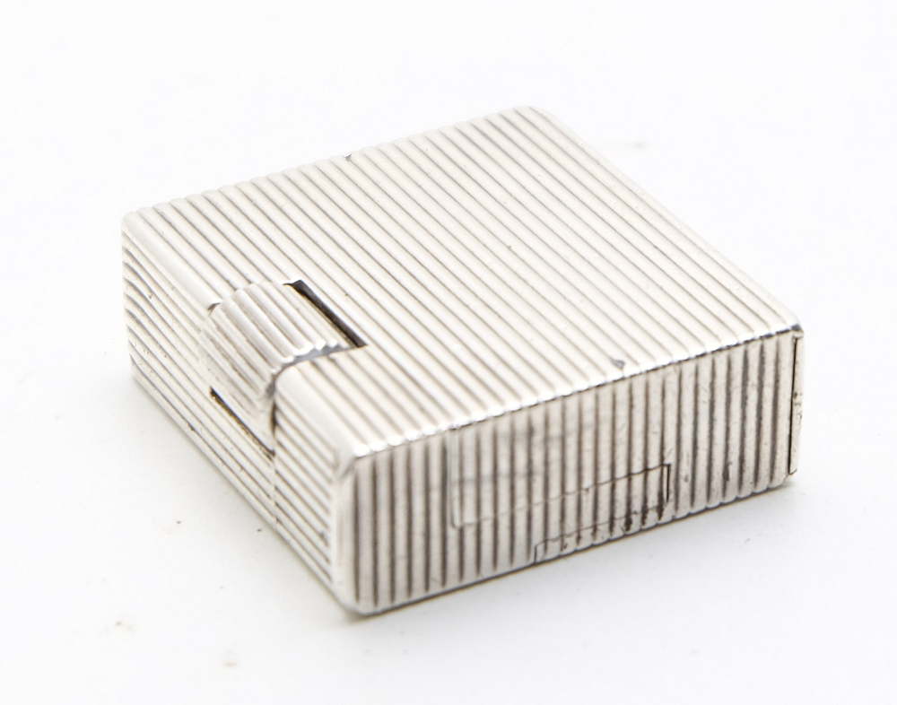 Chanteloup Paris Solid Silver Petrol Lighter Art Deco RARE! 1930-1940s Works! - 9