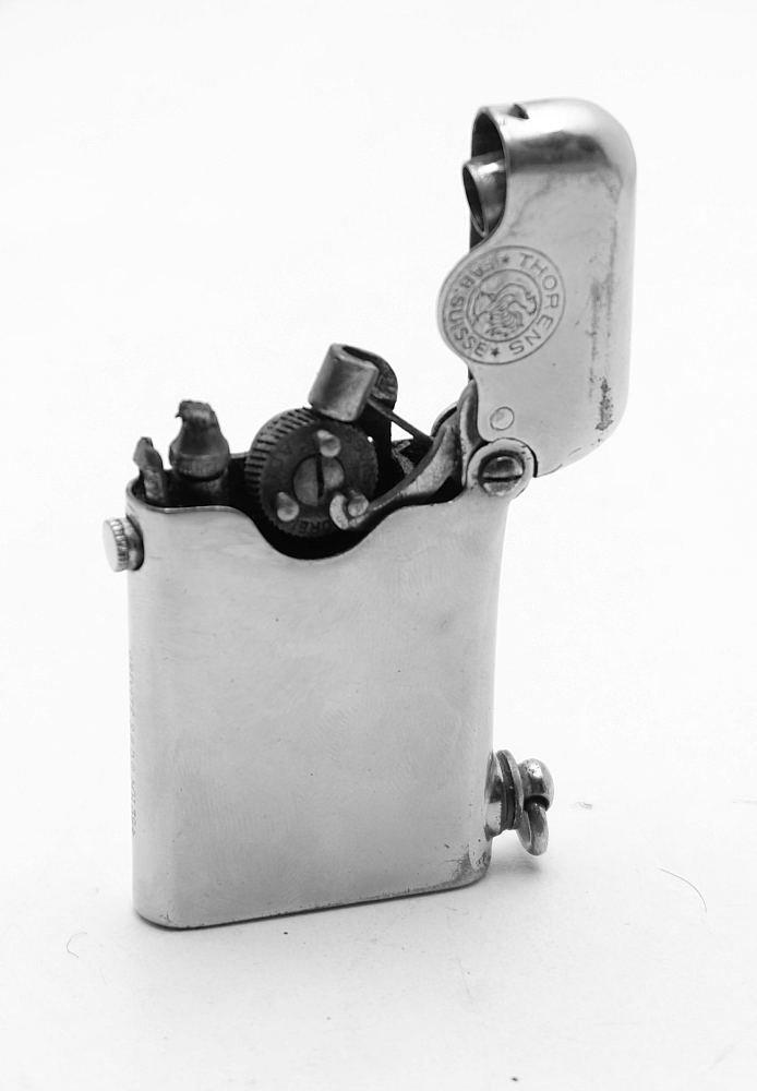 Thorens Automatic Lighter 1920S Swiss Made Brevete Works good! - 1