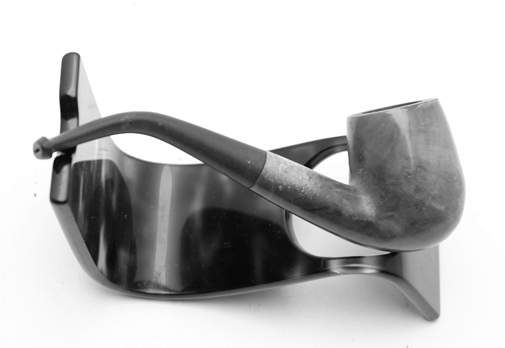 ​Real briar Bent Billiard Smoking Pipe Vintage France - 6