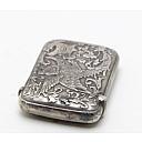 Solid Silver Petrol Matchbox/Lighter France - 3 small