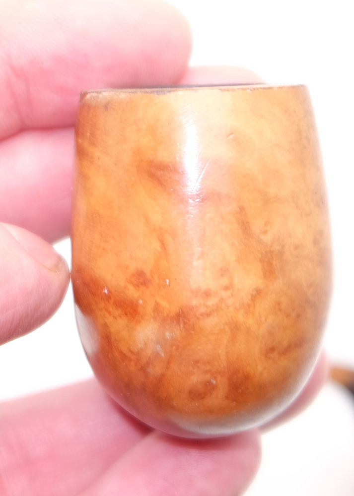 ​Real briar Bent Billiard Smoking Pipe Vintage France - 7