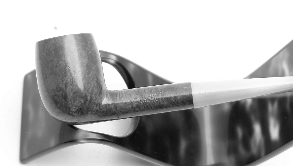 ​Beldor Billiard Bresil Vintage Smoking Pipe Horn Stem - 2