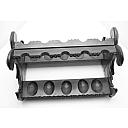 Unbranded Beautiful Wooden Pipe Stand for 10 Pipes Vintage! - 1 small