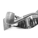 ​Real briar Bent Billiard Smoking Pipe Vintage France - 2 small