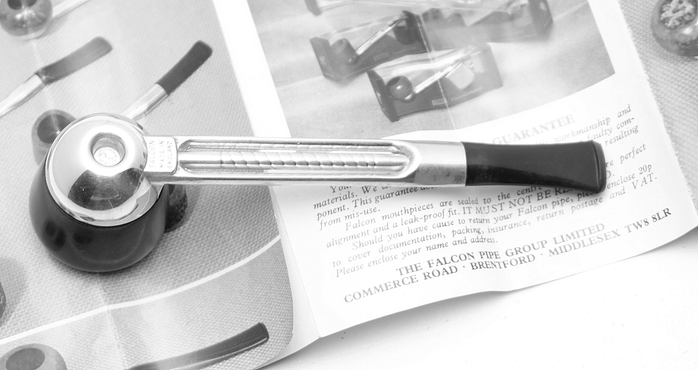 Unsmoked Falcon Made in England Vintage Tobacco Smoking Pipe + two bowls! - 3