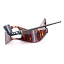​Long Black Ceramic Vintage Smoking Pipe - 1 small