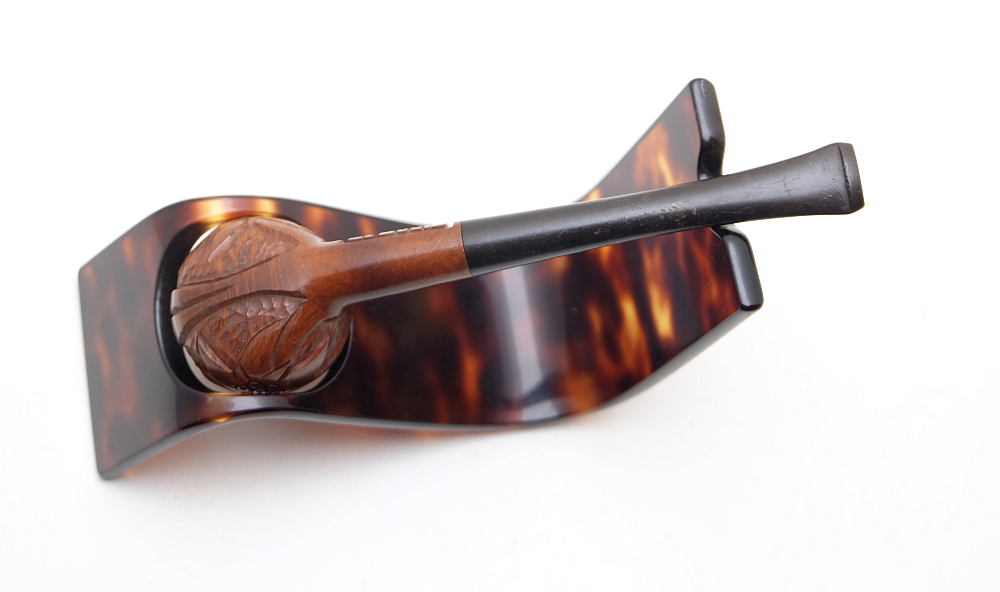 ​Carved Beautiful Old Vintage Tobacco Smoking pipe Pont St Louis - 4