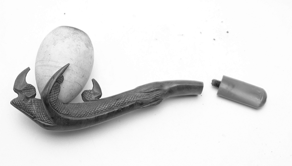 ​Antique Meerschaum Eagle Claw Tobacco Smoking Pipe Amber Stem Rare! - 6