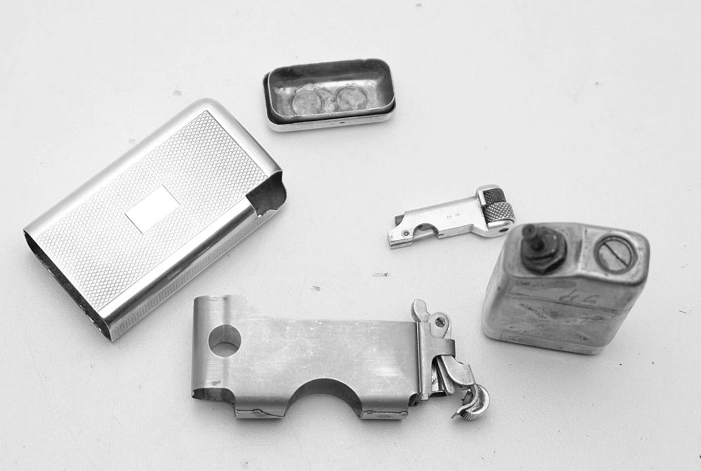 Flaminaire Quercia Grillon Gas Vintage Solid Silver Lighter 1950s Works! - 7