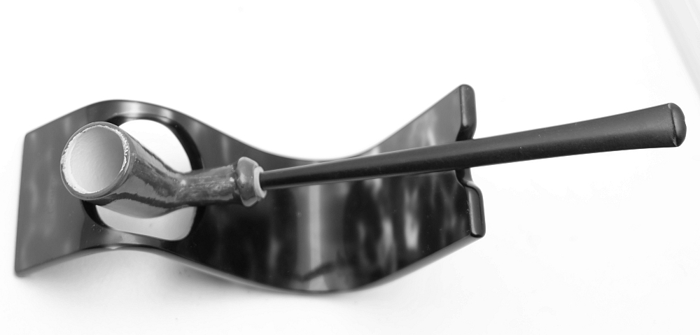 ​Nice Brown Unsmoked Ceramic French Vintage Tobacco Smoking Pipe - 4