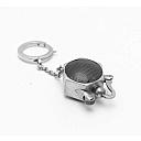 Unique Small French Leather Coated Petrol Lighter Works good! - 3 small