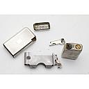 Flaminaire Quercia Grillon Gas Vintage Solid Silver Lighter 1950s Works! - 7 small