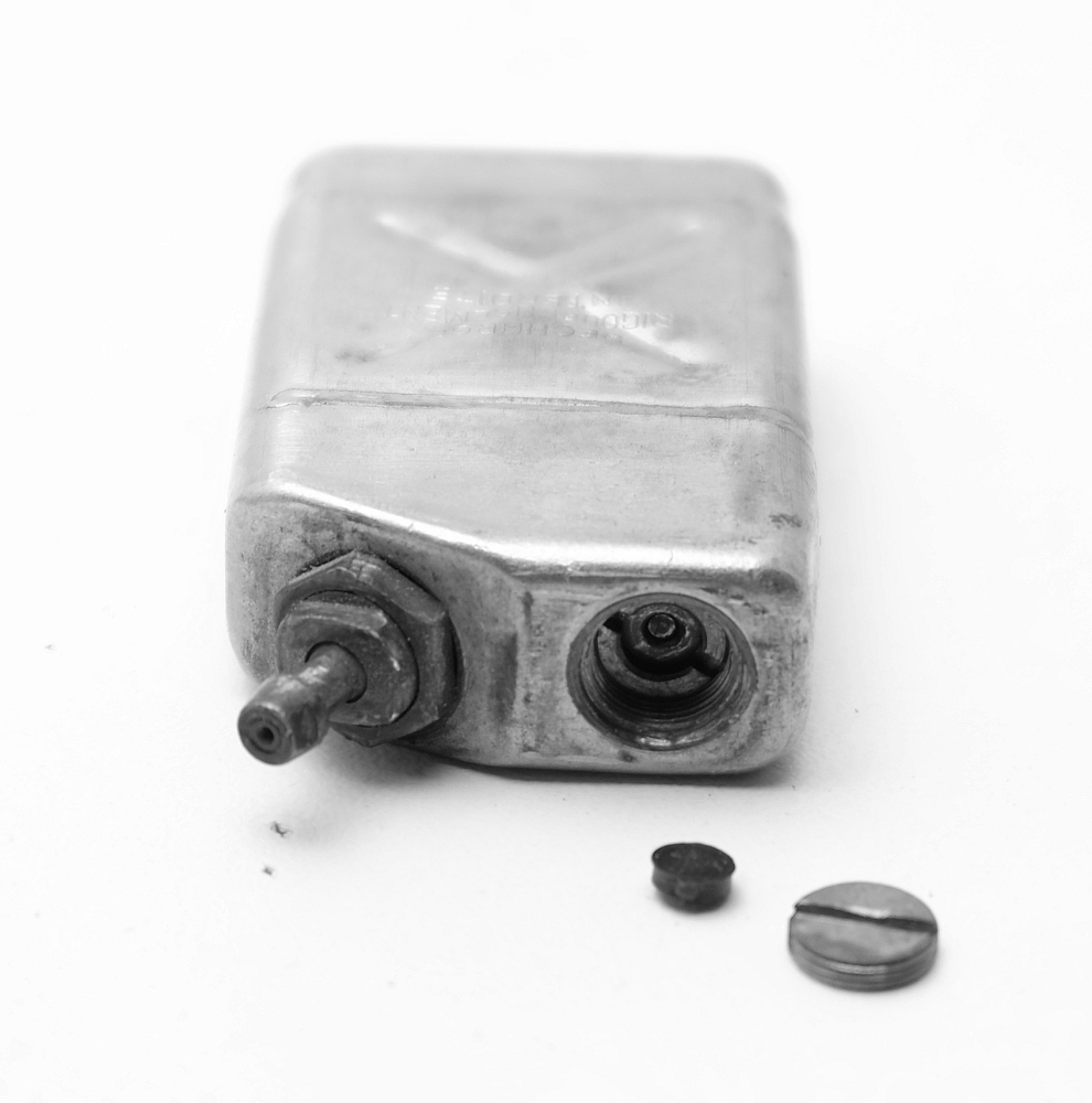 Flaminaire Quercia Grillon Gas Vintage Solid Silver Lighter 1950s Works! - 8
