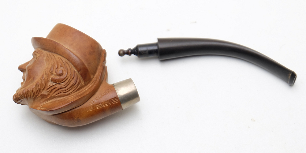 Ma Colombe St.Claude ​Men Head Carved Vintage Smoking Tobacco Pipe - 10
