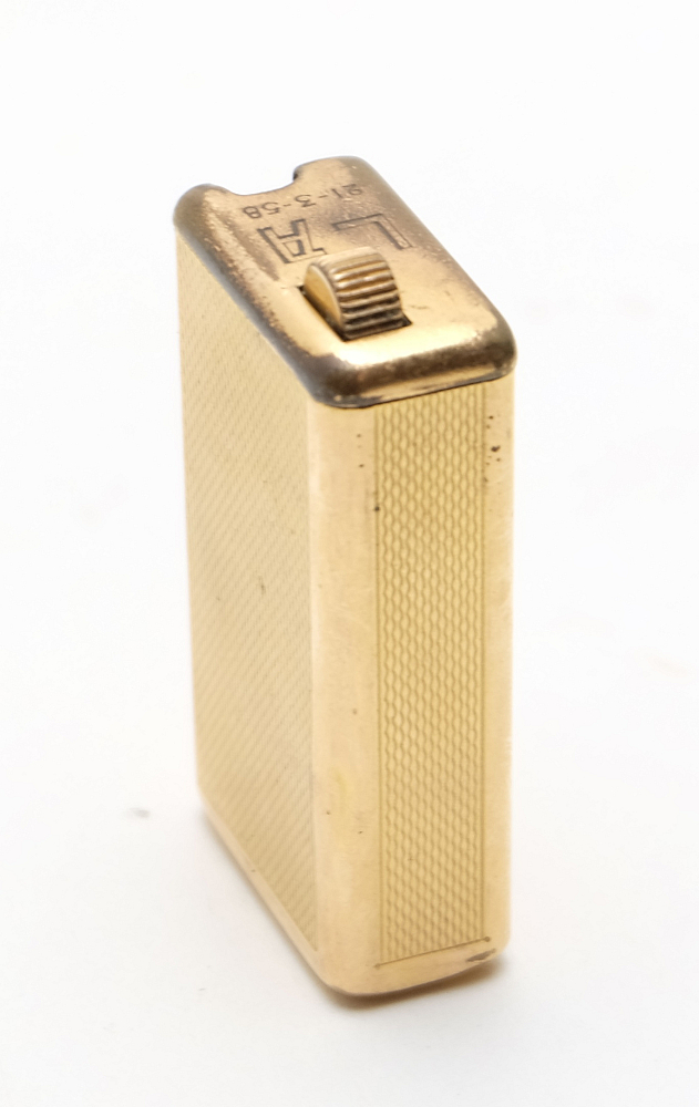 ​Flaminaire Quercia Gold Plated 10mk 1950s Gas Vintage Lighter Works good! - 4