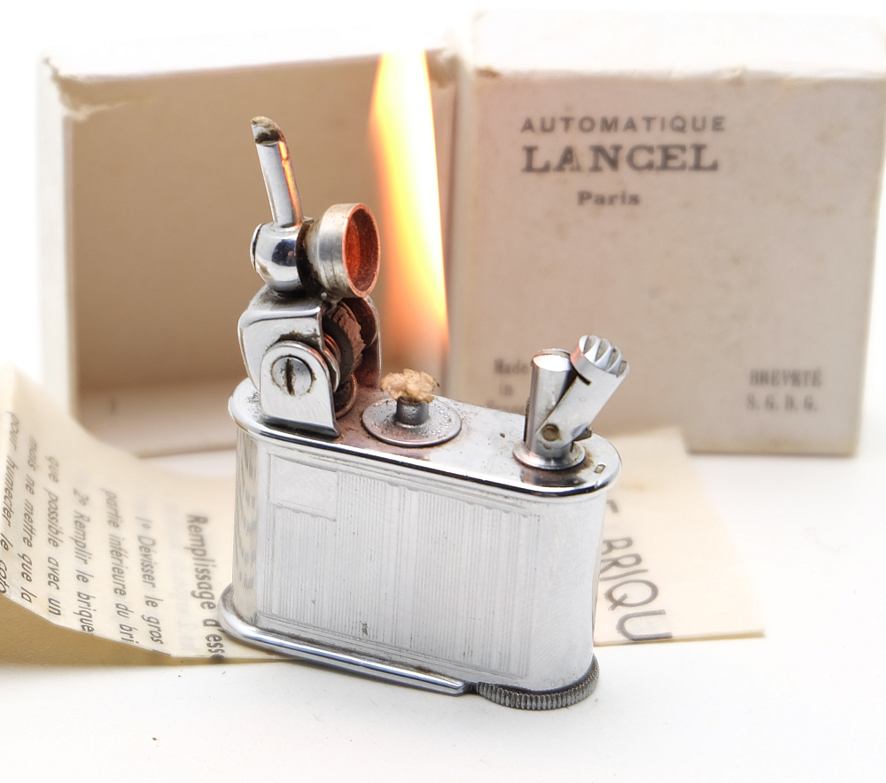​​Lancel Automatic Petrol Lighter 1930s With box and instruction - 1
