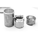 Hermes Set Solid Silver Lighter and Metal Gold Plated Ashtray 1960s - 12 small