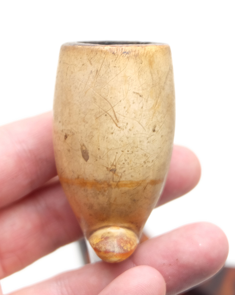 ​Antique Meerschaum French Long Tobacco Smoking Pipe Amber Stem - 7