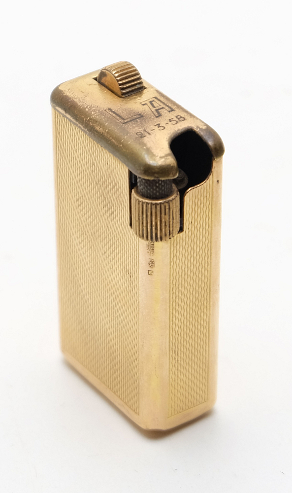​Flaminaire Quercia Gold Plated 10mk 1950s Gas Vintage Lighter Works good! - 2
