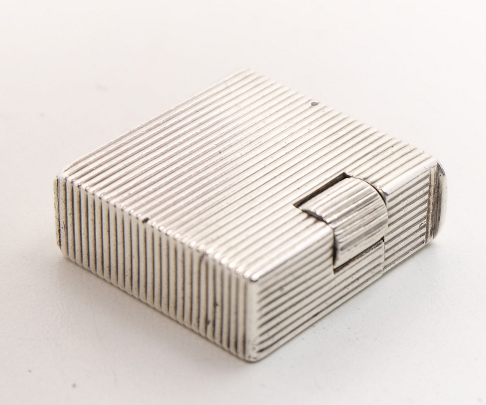 Chanteloup Paris Solid Silver Petrol Lighter Art Deco RARE! 1930-1940s Works! - 8
