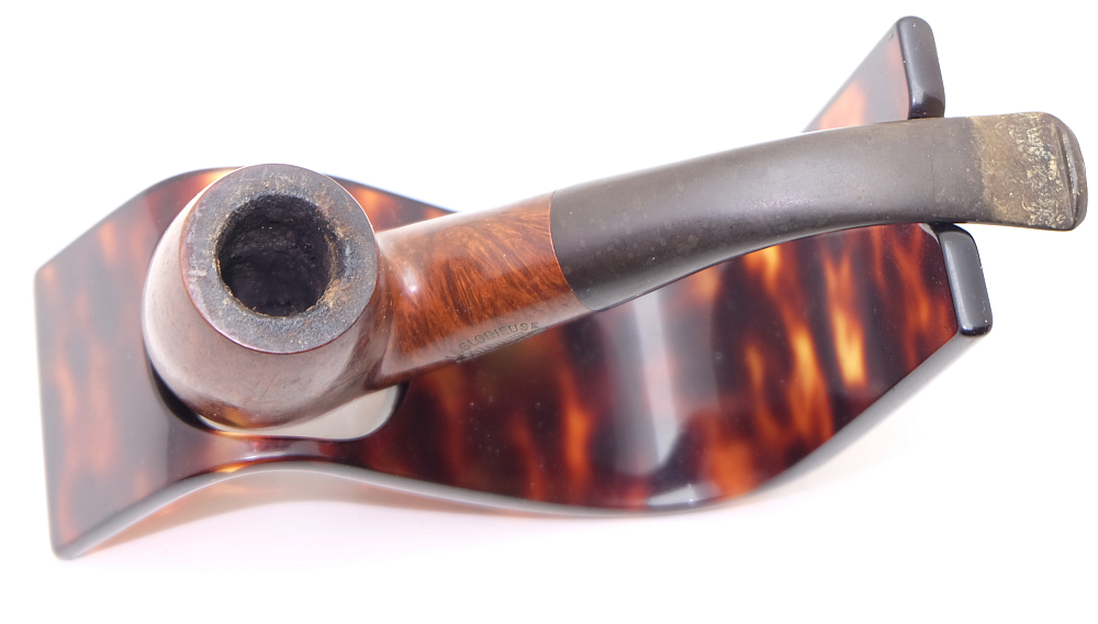 ​Bent Billiard Vintage French Smoking Pipe La Glorieuse Patent 203 - 3