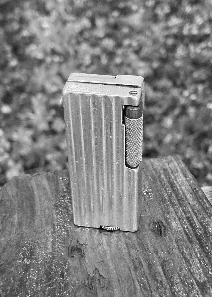 French Aluminium Vintage Petrol Lighter Quercia Commodore SGDG - 3