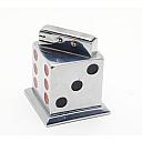 ​Unique Unbranded Automatic Table Petrol Lighter Dice 1950S France Works cool! - 2 small