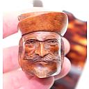 Men Head Bruyere Fine St.Claude Vintage Smoking Tobacco Pipe - 5 small