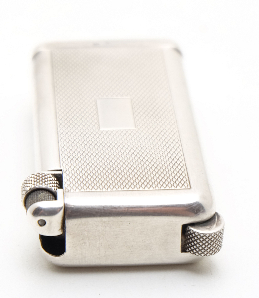 Flaminaire Quercia Grillon Gas Vintage Solid Silver Lighter 1950s Works! - 2