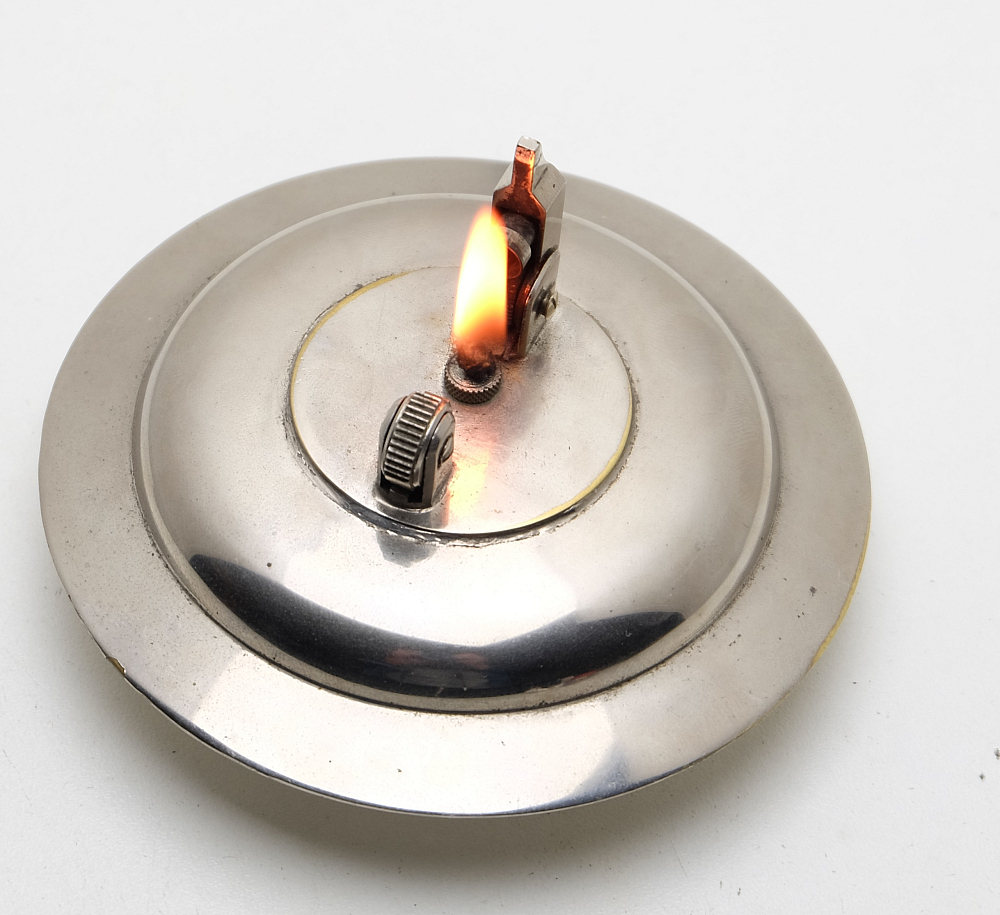 ​Dandy Paris French Automatic Table Petrol Lighter Works Great! VERY RARE! - 1