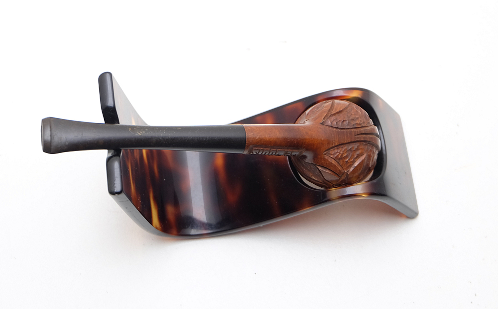 ​Carved Beautiful Old Vintage Tobacco Smoking pipe Pont St Louis - 6
