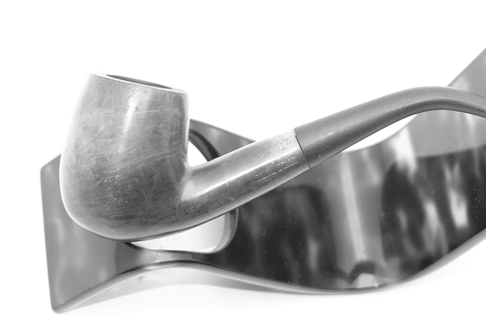 ​Real briar Bent Billiard Smoking Pipe Vintage France - 2