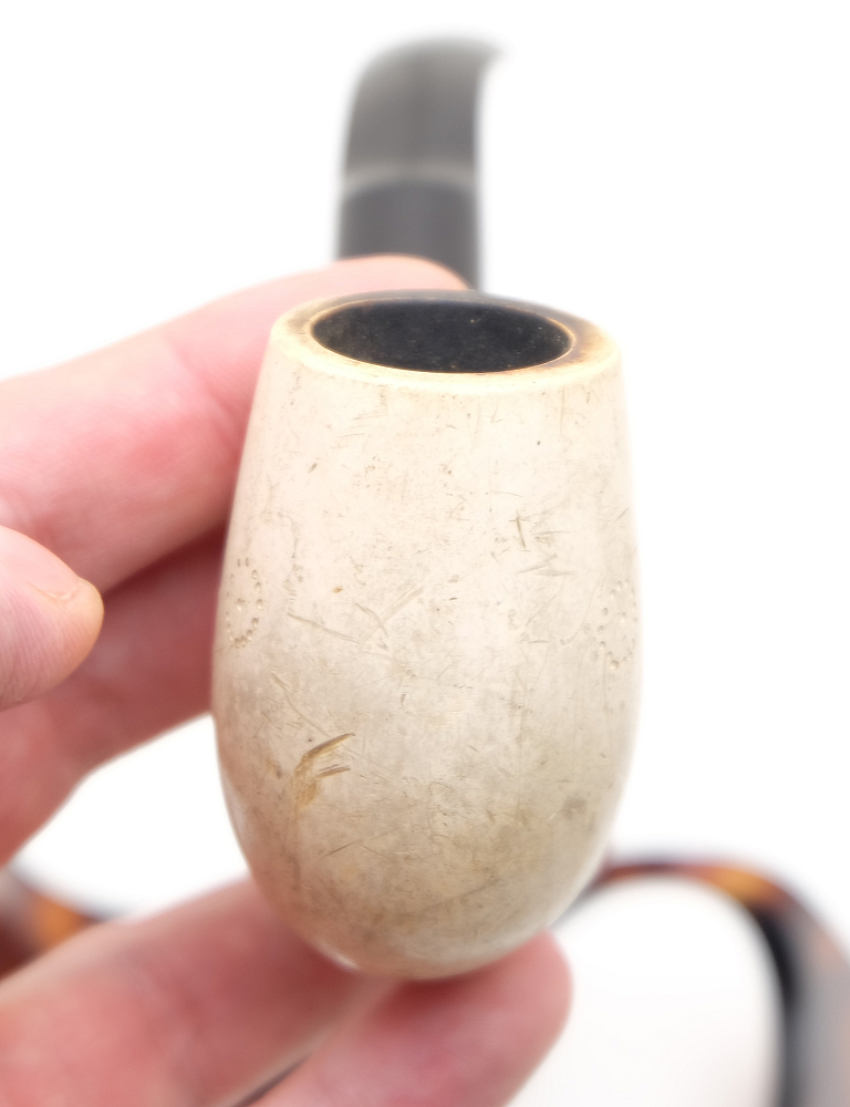 ​Meerschaum Bent Billiard Vintage Tobacco Smoking Pipe - 5