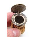 Unique Vintage Cork Pipifox Matchbox Case Rare! - 4 small