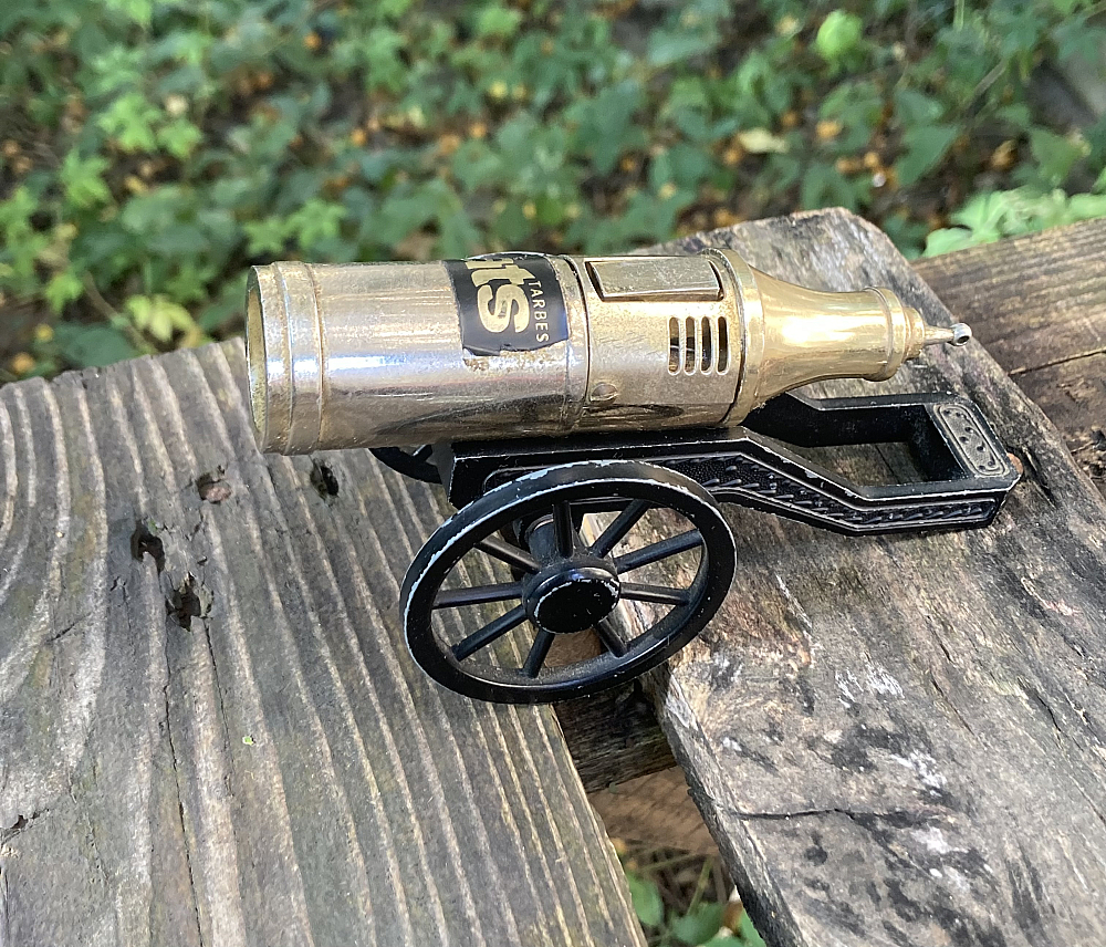  Japan Table Petrol Lighter Cannon Gun 1960S - 8