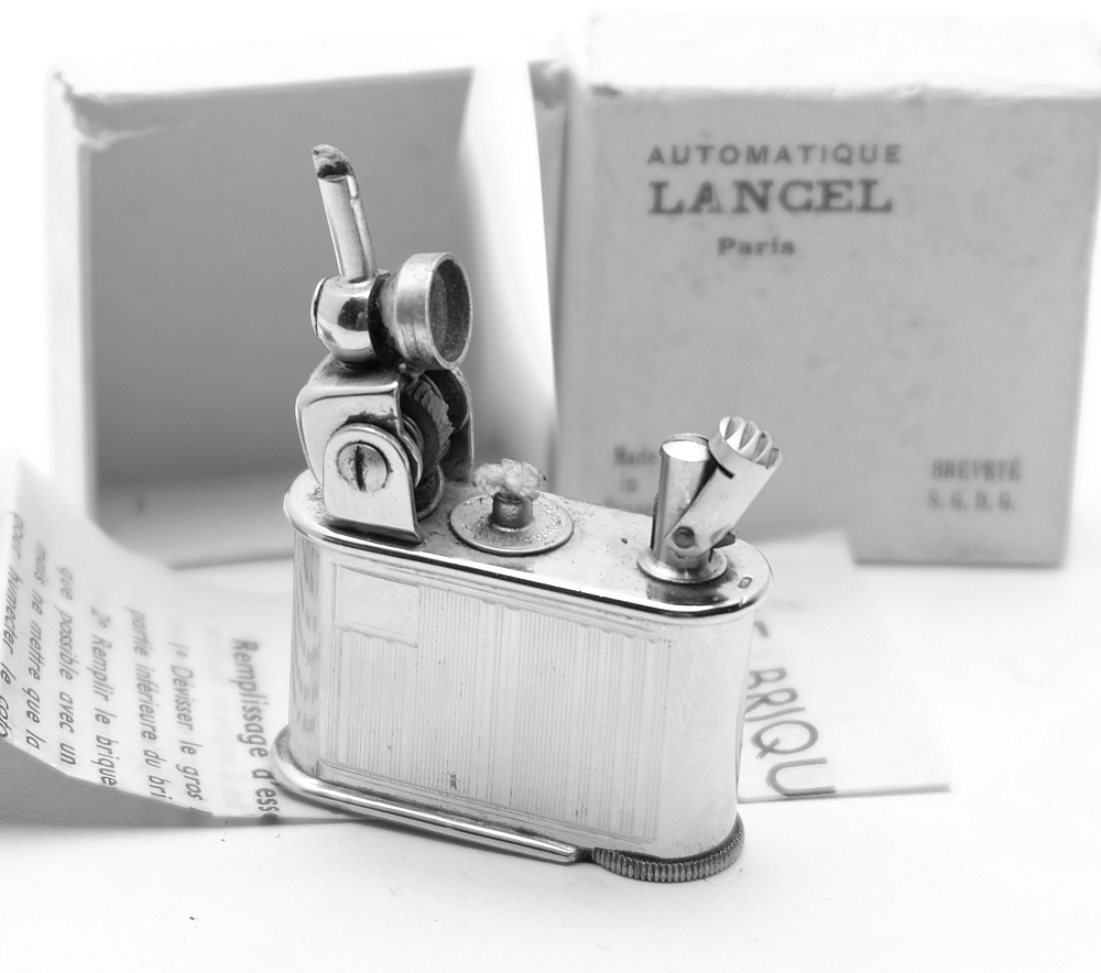 Lancel Automatic Petrol Lighter 1930s With box and instruction - 1