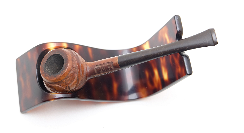 ​Carved Beautiful Old Vintage Tobacco Smoking pipe Pont St Louis - 3