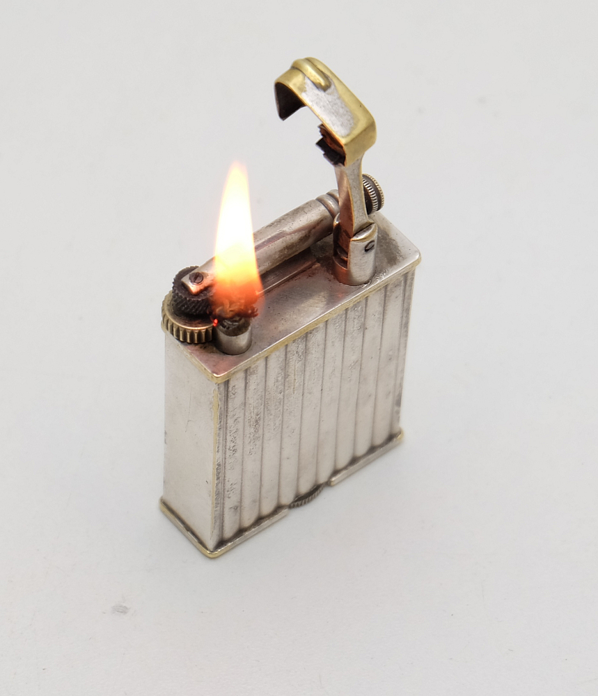 ​Parker Alfred Dunhill Paris Fab.Francaise Petrol Lighter Rare! Works good! - 7