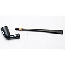 ​Long Black Ceramic Vintage Tobacco Smoking Pipe - 7 small