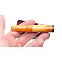 ​Antique Beautiful French Meerschaum amber W.Krebs mouthpiece cigar holder - 3 small