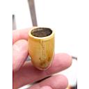 ​Nice Antique Long Black Ceramic Vintage Tobacco Smoking Pipe - 6 small