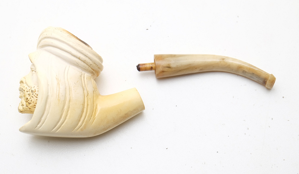 Turkish Meerschaum Pipe With Case Sultan Head - 7