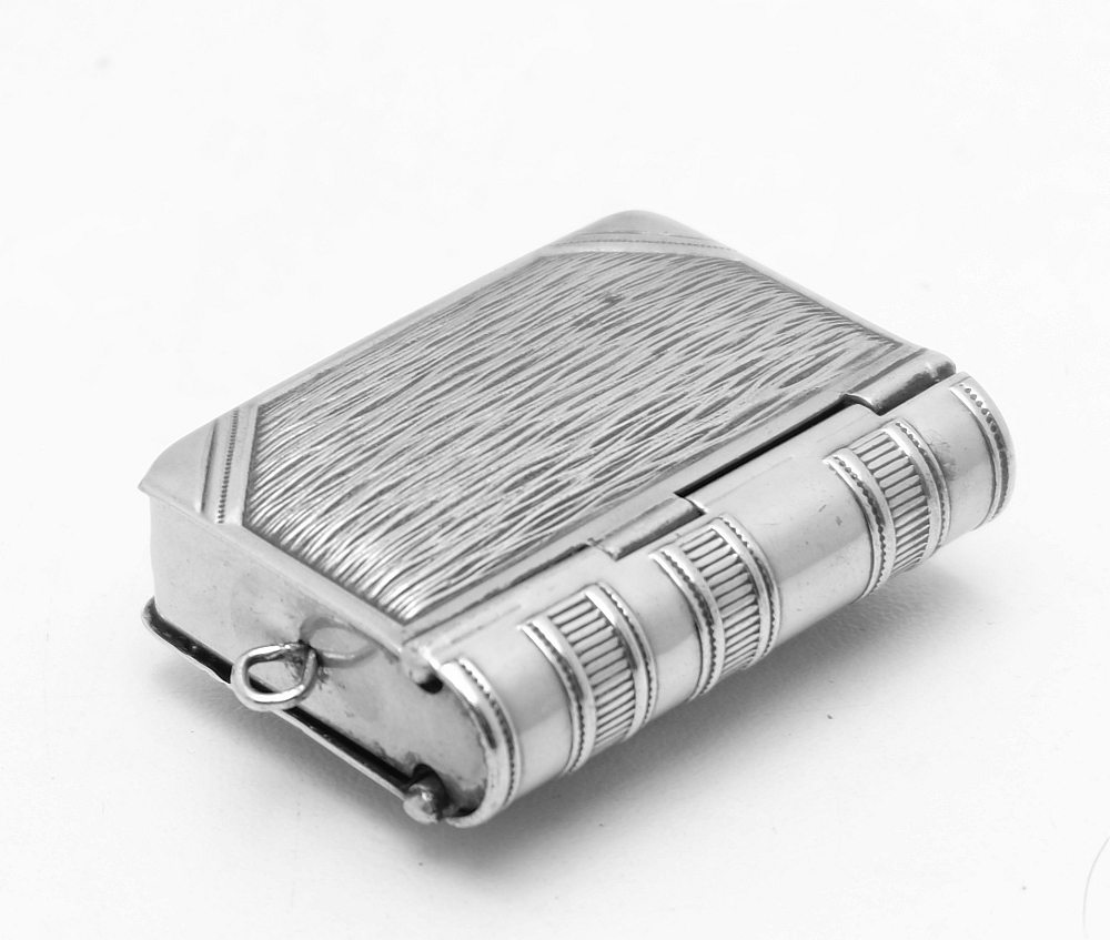 Unbranded Unique Antique Book Matchbox/Coin box Case Rare! - 1